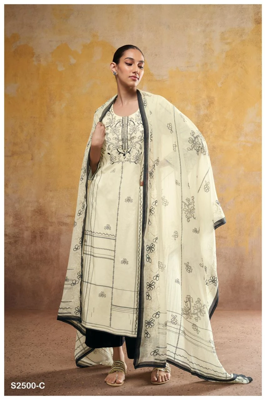 Ganga Joya 2500 Premium Cotton Printed Wholesale Fancy Salwar Suit Catalog — Wholesale Salwar Suits, Ganga wholesale from Surat - Gallery Image 3